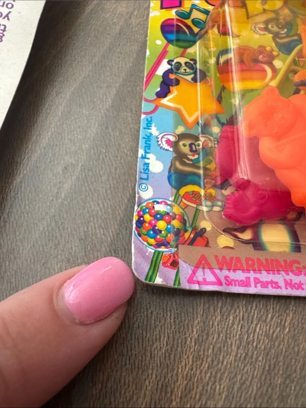 New old Stock Vintage Lisa Frank Rainbow Paper Clips - Bright Multicolor Shapes